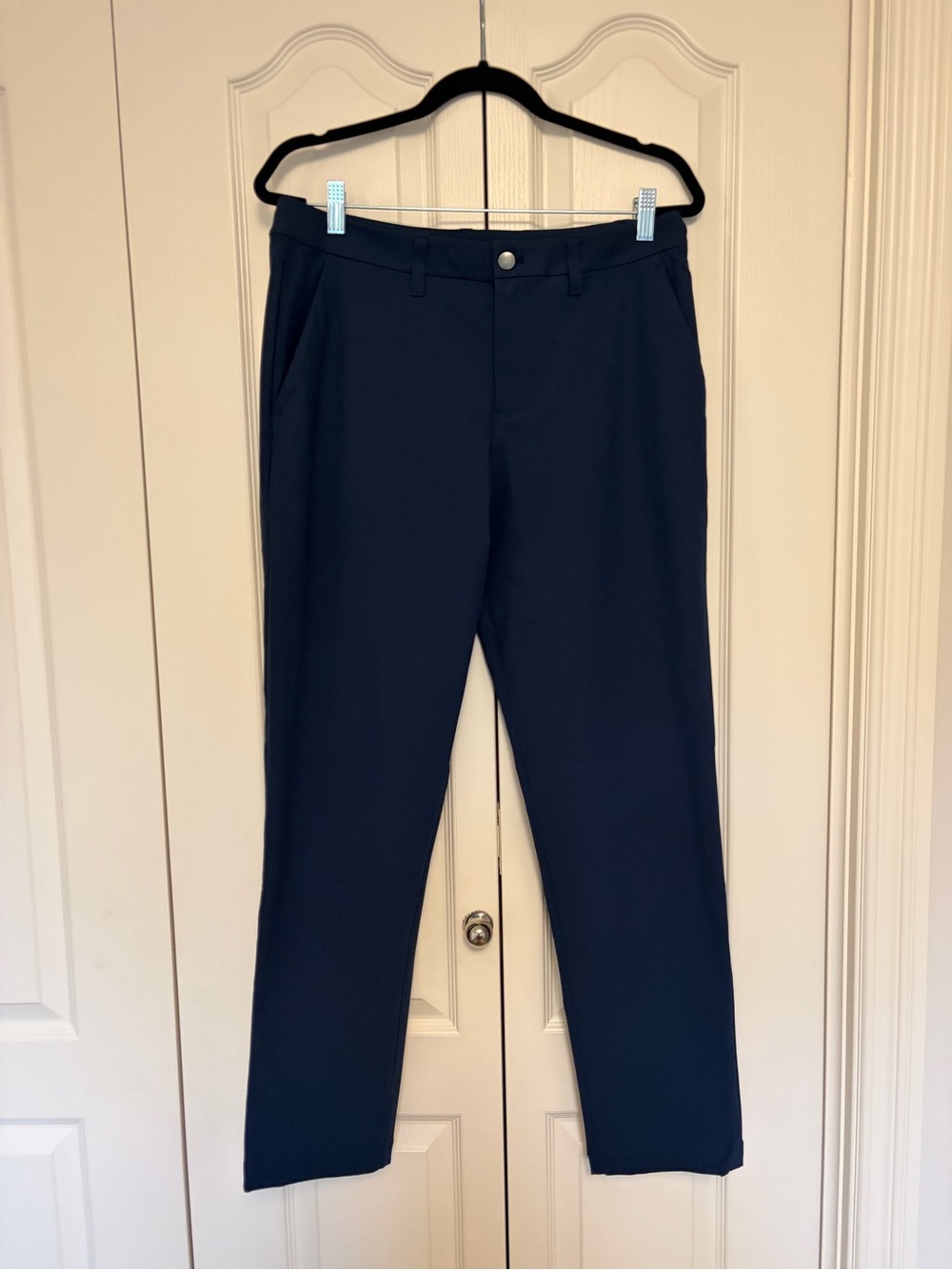Lululemon Men's Classic Navy Straight-Leg Pants
